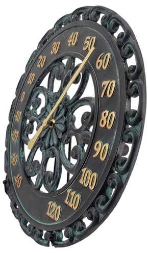 Thermomètre extérieur décoratif - Thermomètre météorologique, thermomètre de patio | Jardinage Thermomètre à l'extérieur pour le jardin de la cour de patio, thermomètre mural de jardin résistant aux i