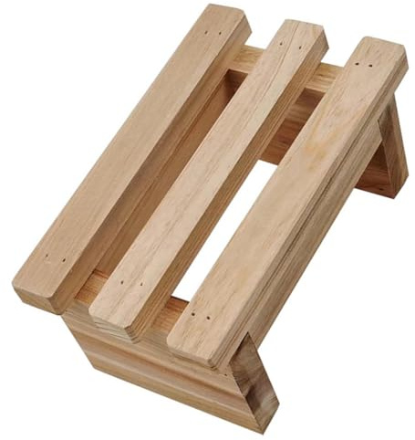 MOTHNUR Banco de Madera para Niños Escalera Integrada, Taburete Uso en Cocina y Baño, Adecuado para Espacios Reducidos