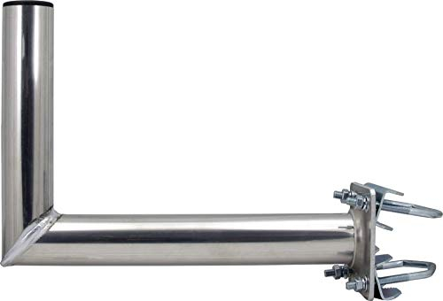 SKT ZTI02 supporto di alluminio per antenna satellitare per montaggio a palo distanza 35 cm
