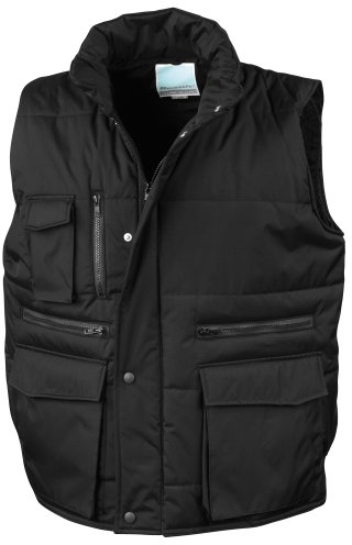 Result Mens Lance Bodywarmer / Gilet (Windproof & Showerproof) (M) (Black)