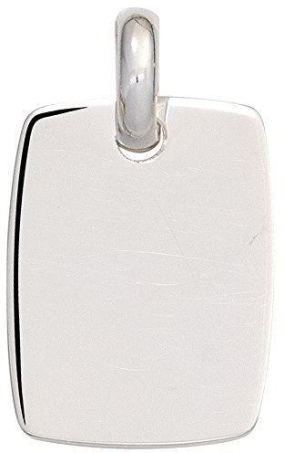 Jobo Unisex-Anhänger Gravurplatte aus 925 Sterling Silber