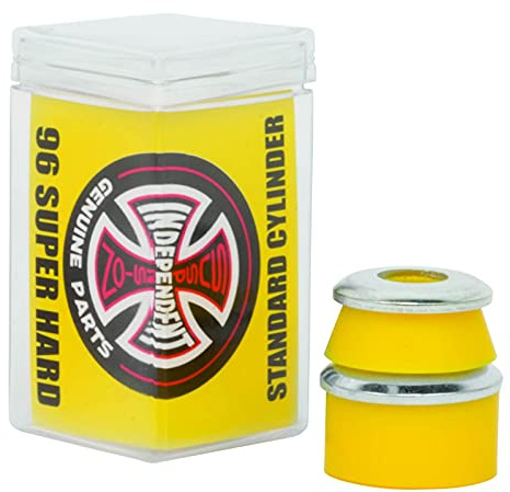 Independent Standard Cylinder Cushions Yellow Skateboard Bushings - 2 Pair with Washers - 96a