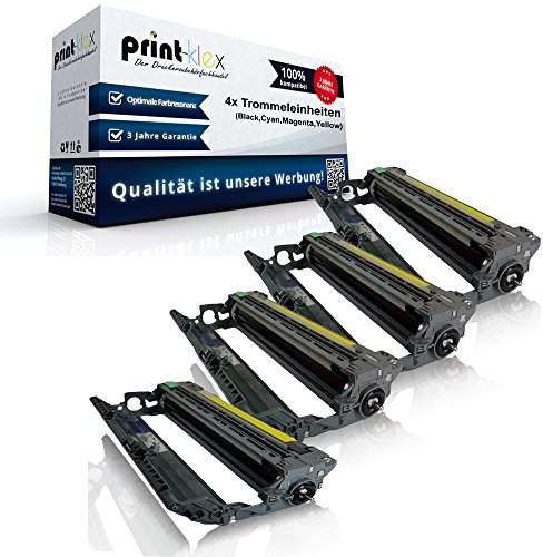 4X Print-Klex Trommeleinheiten kompatibel für Brother DCP 9010C N HL 3040C N HL 3045C N HL 3070 CN HL 3070 CW HL 3075 CW MFC 9120 CN MFC 9125 CN MFC 9320 CW MFC 9325 CW DR 230 K DR 230 C DR 230 M DR