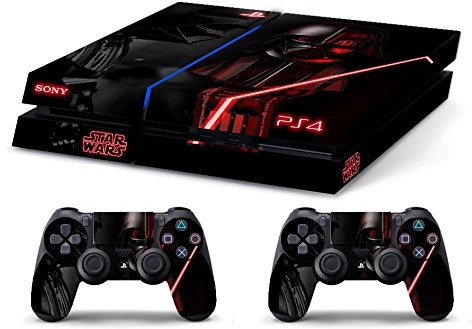 Skin Compatibile per PS4 OLD HD - -Cover Adesiva limited edition (Star Wars Black)