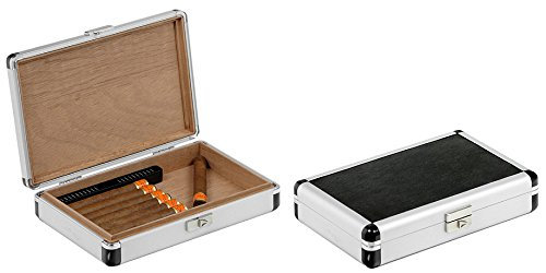 HUMIDOR UMIDIFICATORE DA VIAGGIO IN ALLUMINIO LUBINSKI