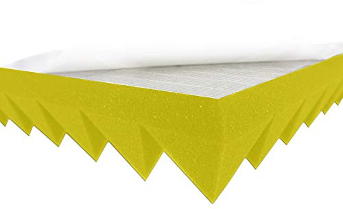 Skumgummi i pyramidstruktur, färg, noppor, akustikskum, rum, akustisk, ljud, isolering, skydd