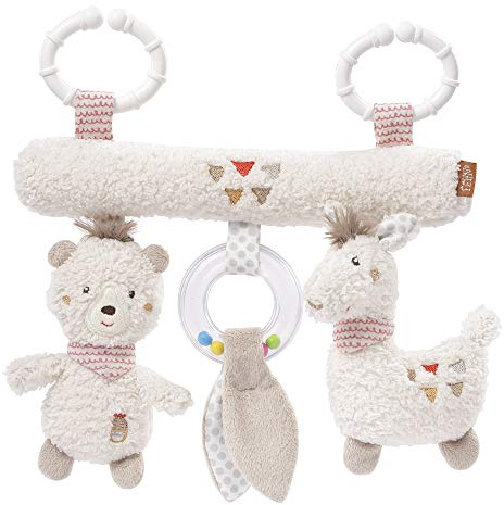 Fehn 058031 Activity-Trapez Peru – Spielzeug zum Aufhängen für Babys und Kleinkinder ab 0+ Monaten – Fördert Tastsinn & Feinmotorik – Maße: 22 cm