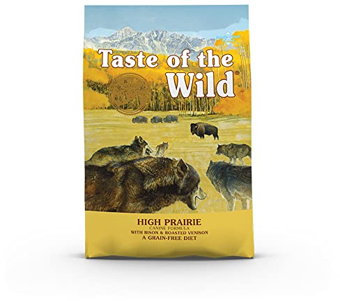 Taste of The Wild, High Prairie Getreidefreies Trockenfutter für Hunde mit geröstetem Wild & Bison, 12,2 kg, 1 Stück