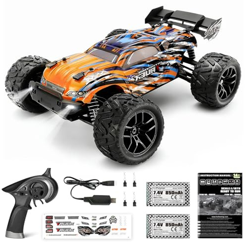 HAIBOXING RC Cars,1:18 36 KM/H High Speed Remote Control Cars for Adults Kids,2.4GHz 4WD Waterproof Off-Road Rc Monster Truck with Two Batteries, ALL Terrain RC Buggy Car Toy Gifts for Boys