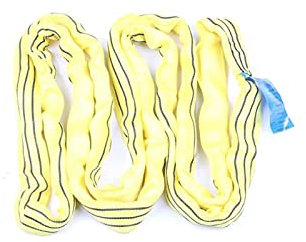 2x Rundschlinge 3000 kg 3 t Tragkraft 1 m Nutzlänge | 2 m Umfang | Hebeschlinge Kranschlinge extrem hohe Festigkeit
