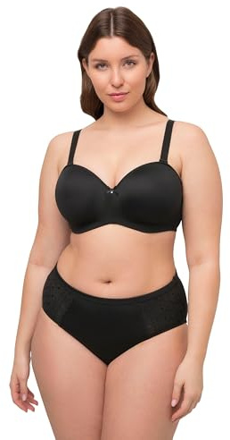 Ulla Popken Multiway-Bra Soutien-Gorge, Schwarz, 110E Femme