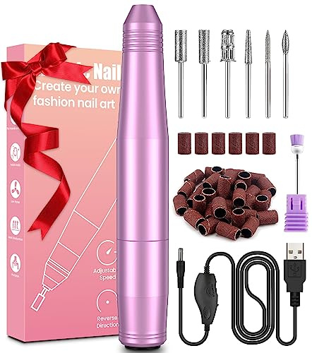 Professional Electric Nail Drill for Acrylic, Gel & Natural Nails - 20000RPM, Manicure & Pedicure, Shaping & Polishing
