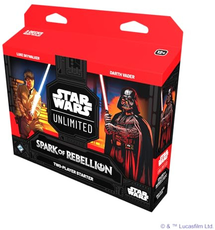 Star Wars, Unlimited, Spark of Rebellion Two-Player Starter, Juego de Cartas coleccionables, versión inglesa