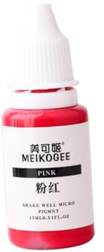 Belliffy Pigmento Profesional Para MicropigmentacióN De Labios Cejas Y Delineador De Ojos De Alta ConcentracióN Para Microblading Color Rosa Para Uso VersáTil Y RáPido En Belleza