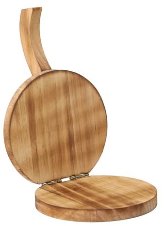 pistro Presse à tortilla en bois - Presse à tortilla en bois bio - Presse à tortilla ergonomique et multifonctionnelle pour raviolis, tortillas, crêpes