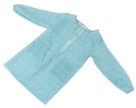 Veemoon Protective Apron with Full Sleeves for Women Polyester Material for Home Cooking Gardening and Art Projects Blue