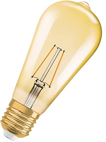 OSRAM LED-lampa | sockel: E27 | varmvit | 2500 K | Vintage 1906 LED