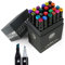 OfficeTree Feutre à Alcool Twinmarkers Set de 24 - Feutre Dessin Professionnel - Couleurs Intenses - Feutre a Alcool Promarker pour l'Esquisse, le Dessin, la Peinture, la Mise en Page
