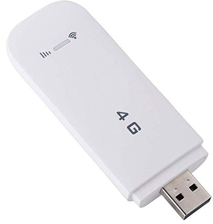 Sutinna Hotspot móvil 4G LTE, USB Adaptador de Red inalámbrico Enrutador WiFi de Bolsillo Modem Stick Punto de Acceso WiFi de Alta Velocidad Compatible con Tarjeta SIM/Tarjeta TF