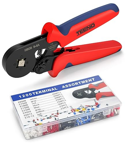 Crimpadora Terminales Alicates Crimpadora Alicates de terminales Alicates para prensar Kit de Terminales Cables Electricos