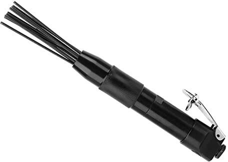 Air Needle Scaler, 4400 rpm 12 Needles Slag Cleaner Air Pneumatic Slag Remove Deburring Cleaning Tool Compact Removal Needle Gun Compressed Air Needle Slag Removing Tool