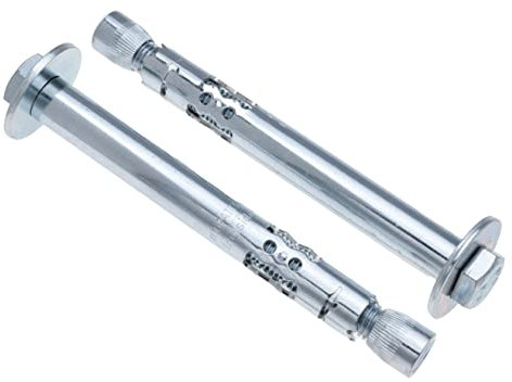 Manguito de Metal Ancor 8 mm x 60 mm Tornillo de Expansión con Cabeza Hexagonal de Acero Blanco Zincado Rawl Pernos para Hormigón Albañilería Ladrillo Pared Fijaciones de 10 piezas