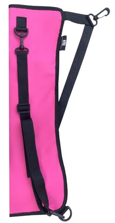 Hunt & Seek Archery Back/Side Fabric Quiver with Accessory Pocket Shoulder Hanged Quiver for Compound Bow - Compact Hip Arrows Bag - Target Holder (Pink)