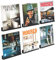 AITEE Lot de 6 Supports muraux pour disques vinyles en Vinyle - 30,5 x 4,3 x 4,3 cm - Étagères flottantes pour disques, Albums Photo et Objets de Collection