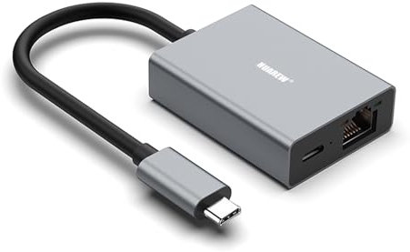 HUAREW Adattatore Ethernet USB C per TV Stick, adattatore di rete LAN Ethernet da USB C a RJ45 1000 Mbps per TV digitali, telefoni cellulari, computer e tablet