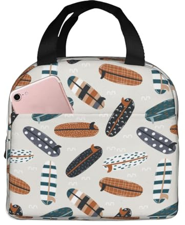Borsa termica per il pranzo per uomini e donne, lavoro, tavole da surf estive, morbida borsa termica per viaggi, piccola scatola per il pranzo per adulti, alla moda, per uomini, donne, uomini