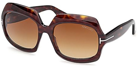 Tom Ford REN FT1155 DARK HAVANA/LIGHT BROWN SHADED 60/20/135 Damenbrillen Sonnenbrillen
