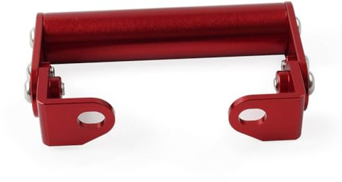 SIKUAI Support de navigation pour téléphone, support de montage en aluminium rouge pour moto Pour Universel, petite cylindrée, tout-terrain