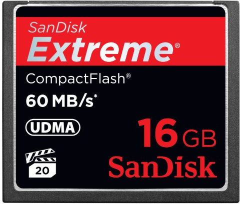 SanDisk SDCFX-016G-X46 16 GB Extreme 60 MB/s UDMA CompactFlash Memory Card