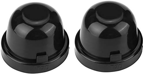 Hlyjoon Copertura del faro, 2 pezzi Kit di conversione parapolvere fari per auto 70mm LED auto nero Faro in pvc in gomma Parapolvere anti-polvere per veicolo Universale Impermeabile protezione antifur