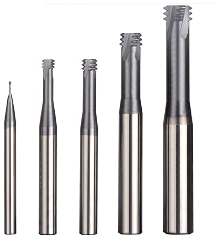 1pc Hartmetalllegierung 3 Zähne beschichtet M1.0 - M12 Gewindefräser CNC-Gewindefräser für metrisches Gewinde,TRT-M12x1,75-H10