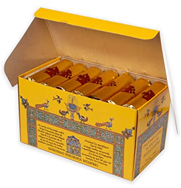 Diveevo 196 pastillas de carbón para ahumar griego, de encendido rápido, de 100% madera de manzana ecológica, 7 x 28 rollos, pastillas de carbón con diámetro de 22 mm