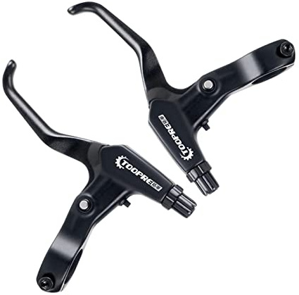 Xiaokeis 1 Pair Bicycle Brake Levers Aluminum Alloy Bicycle Brake Handle Left Right Hand Brake Levers for Most Bicycle, Mountain Bike, Road Bike, Folding Bike, Cycling(Black)