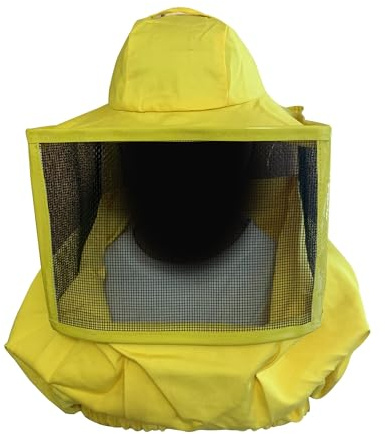 URBANSBEE Cappello Apicoltore Ventilata Cappuccio Apicoltura Velo Protezione Senza Giromanica Apicoltori Beekeeping Hat Aerato Proteggere Testa contro le punture delle api Naturale traspirante