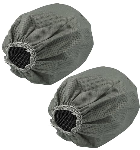 vhbw 2x Textilfilter kompatibel mit Bosch AdvancedVac 20 Industriestaubsauger, Nass-/Trockensauger - Stoffbeutel, Abwaschbar Grau