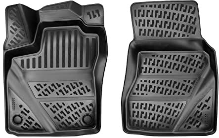 fussmattenprofi.com 3D Gummimatten Set für Smart Fortwo 2 Türig Baujahr ab 2016 (Passt Nicht Elektro) | Extra Hoher 5cm Rand Allwetter Auto Fussmatten I TPE Geruchlos rutschfest Fußmatten Zubehör