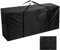 AiQInu Aufbewahrungstasche Gartenauflagen, Oxford Auflagentasche Wasserdicht für Auflagen, Schutzhülle Polsterauflage Schwarz, Kissen Aufbewahrung Outdoor mit Tragegriff - 122x40x55cm