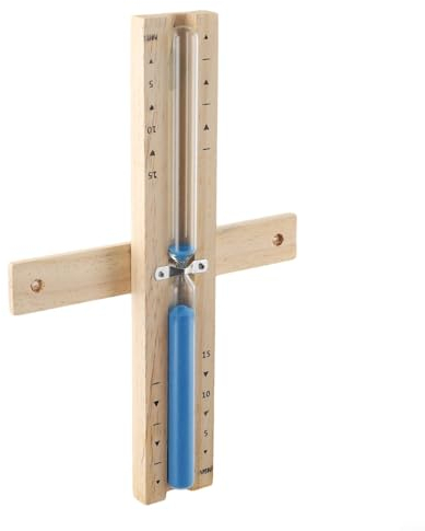 Sablier pour sauna Essentials 15 min pour sauna - Sablier pour méditation et sauna - Bleu