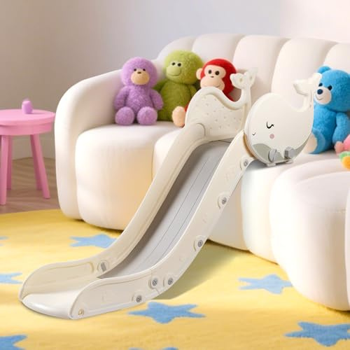 BFAZKXY Indoor Couch Slide for Toddlers 1-3, Kids Baby Toddler Slide Indoor Playset, Kids Baby Indoor Plastic Playset for Couch Sofa Stair Bed(Small)
