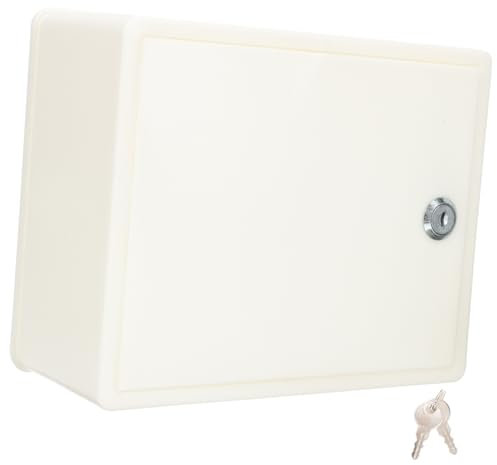 KONTONTY Milk Box Mailbox Wall Mount Plastic Locking Mailbox for Home Outdoor Use Random Style