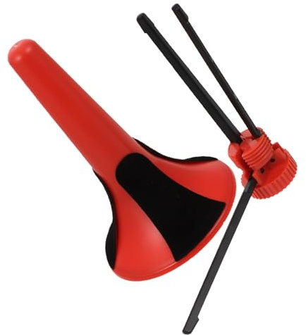 BAZEITFLOW Faltbarer Trompetenständer Metall Mit Abnehmbaren Beinen Tragbarer Stabiler Halter Für Blasinstrumente Zubehör in Rot