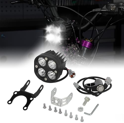 Motorradscheinwerfer-Kit, Plug N Play-Licht, Frontlicht mit Schalter/Scheinwerferhalterung für Sur-Ron Sur Ron Light Bee S/X X160 X260