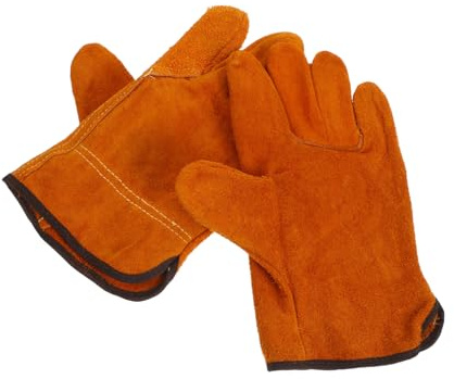 SOPOTUTU Guanti da Saldatura Resistenti al in Pelle Protezione per Saldatori e Donne Guanti da Durevoli per Saldare e Manutenzione