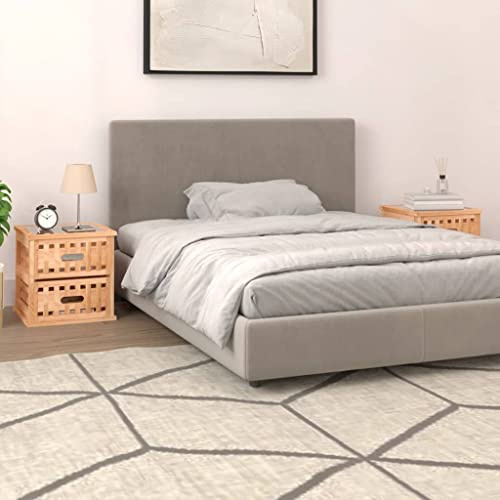 RMIHSJG Mesita de Noche de Madera de Nogal Macizo con 2 Cajones y Superficie de Vidrio, Mueble Auxiliar para Dormitorio y Salón, Almacenamiento Práctico y Decoración Atemporal