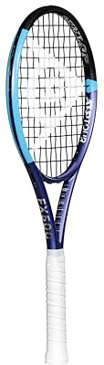 Dunlop FX 500 Mini Racket – Collectible Tennis Accessory in Violet/Black/Cyan – Mini Tennis Decoration Gift for Players & Fans