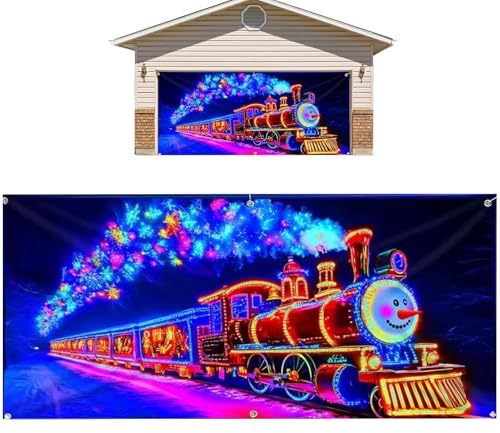 Stendardo Natalizio Per Porta Garage Decorazione LED Per Party Da Interno